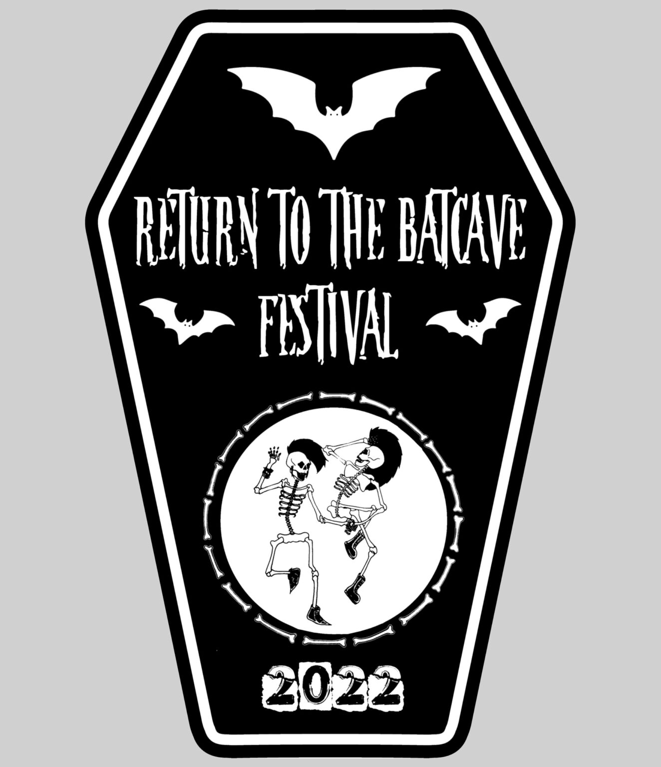 Return To The Batcave Festival 2022 Enamel Badge – Bat-Cave Productions